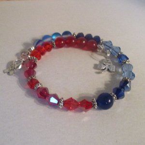 Awareness Bracelets Handmade By candyjewelshop In The IPF Color Blue💙💙